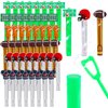 48 Pieces Bubbles Party Favors for Kids Football Bubble Wands Sports Party Favors Mini Bubble Wands Football Goodie Bags Stuffer Classroom Prizes Birthday Gifts (Football)
