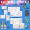 Creativity for Kids Wonder Worlds 3D Coloring Craft Kit 2 Pack: Outer Space and Underwater Voyage - Gifts for Boys and Girls Ages 5-8+