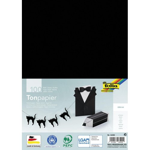 Sax Colored Art Paper, 9 x 12 Inches, Black, 50 Sheets