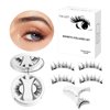 YALGET Magnetic False Eyelashes Set No Glue Eyelashes Reusable Magnetic False Eyelashes with Eyelash Applicator (EM12)