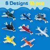 16 Pcs Airplane Toy for Kids,Die Cast Airplanes Toys for Kids Aages 4-8,Mini Planes Model/Glider Planes/Airlines Plane Toys for Kids Birthday Gift Cake Toppers Party Favors Stocking Stuffers