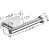 YIGII Toilet Paper Holder Self Adhesive - Adhesive Toilet Roll Holder no Drilling for Bathroom Stainless Steel Brushed