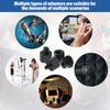 8 Pieces Mic Stand Adapter 5/8 Female to 3/8 Male and 3/8 Female to 5/8 Male, 5/8 Female to 1/4 Male and 1/4 Female to 5/8 Male Screw Thread Adapter Mic Thread Adapter Set for Microphone (Black)