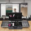 InSyoForeverEC Professional Barber Case, Barber Tool Kits Storage, Double Layer Travel Barber Tool Box, Luxury Carrying Case for Beauty Hair Stylist Pet Groomer with Handle & Secure Numlock (Style 5)
