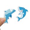 150PCS Cute Shark Stickers for Kids Toddlers Water Bottle Car Party Bags Resin Wall Phone Case Scrapbook Poster Vinyl Stickers Décor