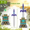 BOTW The Master Sword Glowing Building Block Set，Compatible with Lego Link’s Sword Toy Set for Adults Boy Fans Kids Ages 6-12 Year Old（498PCS）