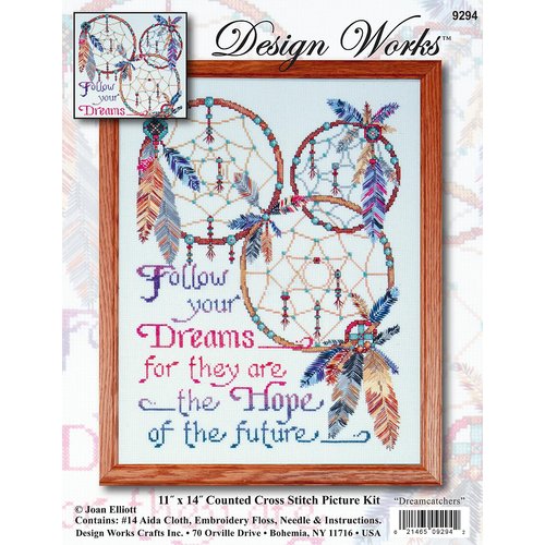 Design Works Crafts Dreamcatchers Counted Cross Stitch Kit, Multi