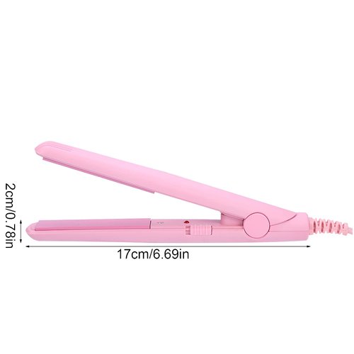 Mini Hair Straightener, 2 in 1 Ceramic Tourmaline Ionic Flat Iron, Hair Straightener Styling Tool Ceramic Mini Hair Curler Flat Straightener Curlers for All Hair Types(4#)