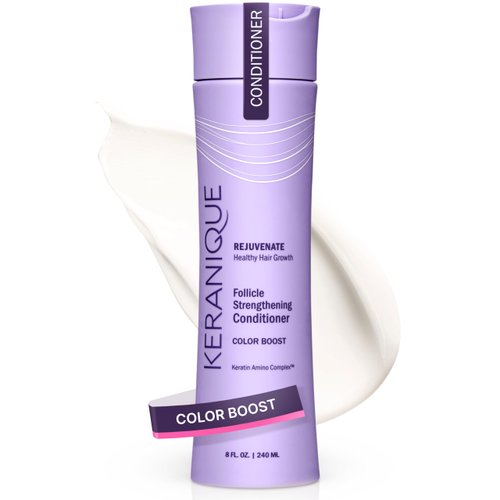 Keranique Color Boost Scalp Revitalizing Keratin Conditioner for Color Treated Hair| 3.4 fl oz, F...