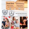 Fluzob Funny Valentines Day Gifts for Him Boyfriend Husband Her Wife Girlfriend Anniversary Birthday Women Men Date Night Dice Gag Gifts for Couples Food Dice Christmas Stocking Stuffers Basket
