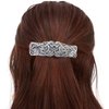 iRIIRIO 2pcs Viking Celtic Knot Hair Clips Vintage Hair Barrettes French Hair Clips Engraved Headwear for Women Girls (Silver, Bronze)