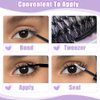 DIY Lash Extension Kit with Lash Bond and Seal Lash Tweezers, 240PCS 30D+40D Multilayered Cluster Lash Clusters, Reusable Fluffy Individual Lashes Cluster
