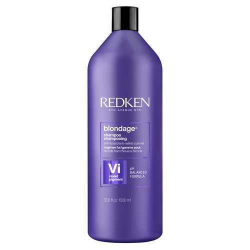 Redken Color Extend Blondage Depositing Purple Shampoo for Blonde Hair, Neutralizes Brassy Tones with Citric Acid, 33.8 Fl Oz