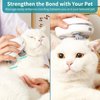 Electric Cat Massager, Handheld Pet Massager for Indoor Cats and Dogs with Red Light, Cat Head and Back Massager Tool for Relieve Anxiety Stress, Tight Muscles and Stiffness with 4 Massage Heads