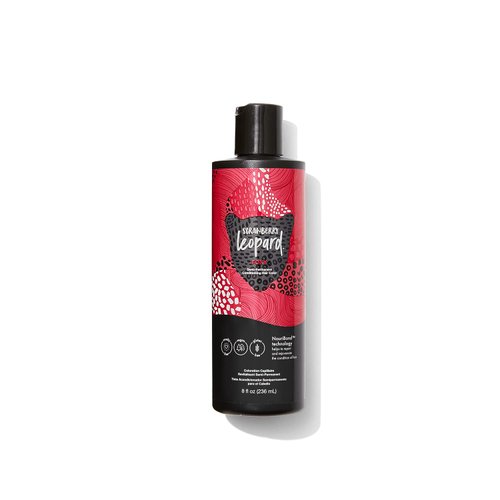 Strawberry Leopard Foxy Semi Permanent Conditioning Hair Color, Repairs and Rejuvenates Hair, All Hair Types and Textures, Vegan, Cruelty-Free, Gluten-Free, 8 Fl. Oz.