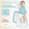 HAPIU Unisex Rayon Made from Bamboo Baby Sleep Sack TOG 1.0, 2-Way Zipper YKK, Wearable Blanket Baby, 6-18 Months, Sage