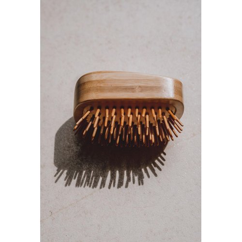 Bamboo Hair Brush - Palm Sized