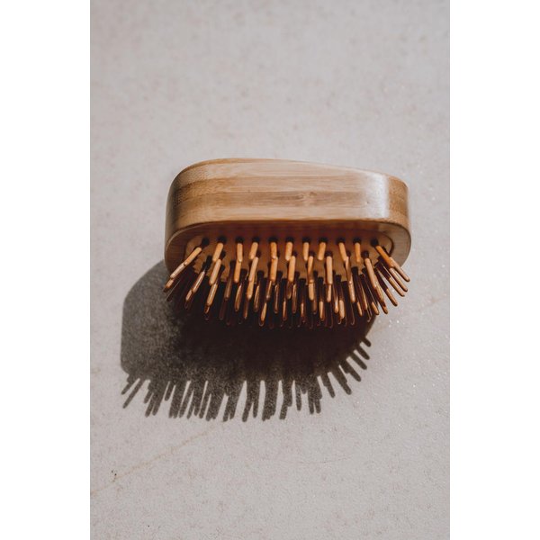 Bamboo Hair Brush - Palm Sized