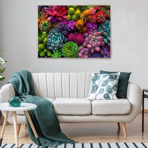 Exquisite Succulent -1000 Puzzle Pieces for Fun and Perfect Wall Art (Figure 2)