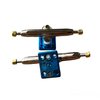 LEEFAI Pro Fingerboard Trucks 32/34/36mm 4.0-Regular Kingpin-Upgraded v2 baseplate with Hardware-Baseplate Color and Size (34mm,Blue)