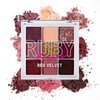 Ruby Kisses Eyeshadow Palette Highly Pigmented Eye Makeup 9 Shades Matte Shimmer Metallic Eyeshadow Palette (Red Velvet)