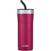 Contigo Streeterville Stainless Steel Vacuum-Insulated Tumbler with Straw and Splash-Proof Slider Lid, Keeps Drinks Hot up to 8hrs or Cold for 24hrs, Great for Travel/Work/School, 24oz Dragonfruit
