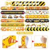 48 Construction 24PCS Construction Temporary Tattoos Sticker 24PCS Slap Bracelets Perfect for Themed Birthday Party Favors Baby Showers or Classroom Rewards Ideal Decor and Gifts for Girls and Boys