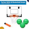 6 INCH PVC Mini Basketball for Indoor Basketball Mini Hoops, Soft 6" Rubber Small Repacement Basketball for Over Door Basketball Hoop Sets, Little Basketballs for Adults & Kids (4 PCS with Air Pump)