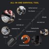 Survival Shovel Folding Tactical Shovel Aerospace-Grade Aluminum Camping Shovel Multifunctional Multitool Ultra-Light & Solid Collapsible Spade Emergency Kit with Carry Bag (26.6")