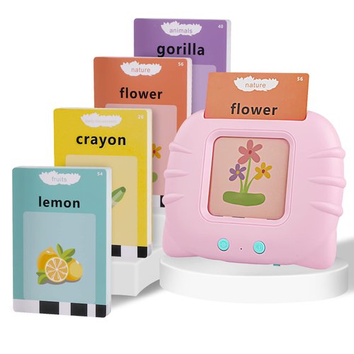 Talking Flash Cards for 3-12 Year Olds, Learning Toys Speech Therapy Educational Toy with 224 Sight Words, Christmas Birthday Gifts for Toddler Boy Girl