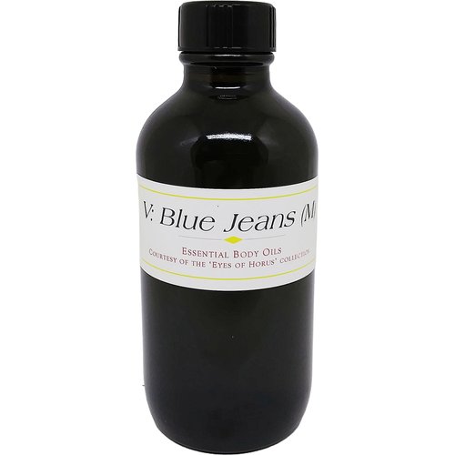 TCEShop Blue Jeans: Virsachi - Type For Men Scented Body Oil Fragrance [Regular Cap - Blue - 4 oz.] - ID#36616