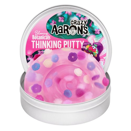 Crazy Aaron’s 4” Blooming Botanicals Thinking Putty 90 Grams - Never Dries Out - Sensory Play Putty - Creative Toy for Kids and Adults - Crazy Aaron’s Thinking Putty® - Made in The USA