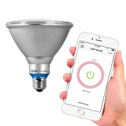 Feit Electric PAR38/LED/HBR 90W Equivalent (2700K) Dimmable Bluetooth Smart HomeBrite LED Flood Light Bulb, Soft White