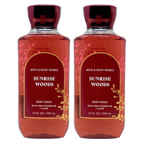 Bath and Body Works Sunrise Woods Shower Gel Gift Sets 10 Oz 2 Pack (Sunrise Woods)