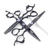 6/7/8/9-inch professional hair clipper set, stainless steel sharp hair clippers, hairdresser specific scissor((6+7) inches, 3 pieces)