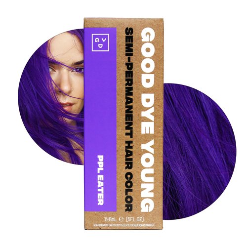Good Dye Young Semi-Permanent Hair Color, Vegan and Cruelty-Free Purple Hair Dye, Last up to 24 W...