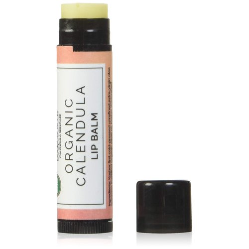 2 Pack Bodyceuticals Certified Organic Calendula Lip Balm Stick - Moisturizing | Buildable Coverage & Shine |Organic Beeswax + Vitamin E | Vegan & Cruelty-Free | Wheat, Gluten & Soy-Free | .15 oz Tube