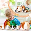 Jenaai 5 Pcs Plush Guinea Pig Stuffed Animals 16 Inch Mama Guinea Pig with 4 Cute Plushie Babies Soft Guinea Pig Plush Pillow Gift for Boys Girls Birthday