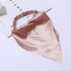 DINPREY Elastic Hair Scarf Headbands Silk Hair Bandanas Scarf Solid Head Kerchief Headbands with Clips for Women (8 Colors Set)