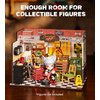 Rowood Miniature House Kit,DIY Miniature Dollhouse Craft Kits for Adults,Mini House Kits with LED,Birthday for Kids Ages 14+(Garage Workshop)