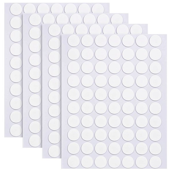 ARRITZ 10mm Double Sided Sticky Dots Removable Adhesive Putty No Traces Clear Sticky Tack Waterproof Stickers for Wall Metal Glass Ceramic Wood (280PCS)