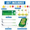 RCROKS Toddler Golf Clubs Set Adjustable, Upgraded Kids Golf Toys with Cornhole Putting Mat, Indoor & Outdoor Backyard Golf Game Toy Playset Gifts for Aged 2 3 4 5 6 7 8 Toddlers Kids Baby (Grey, M)