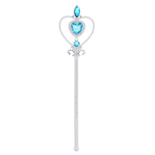 TIESOME Fairy Magic Wand, Princess Wand with Rhinestones Glitter Angel Wand Fairy Wand Kit Princess Party Favors for Costume Cosplay Birthday Party Supplies (Blue)