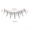 Manga Lashes Natural Look False Eyelashes with Clear Band, Japanese Anime Cosplay Eyelashes Asian Lahes, Reusable Fake Eye Lashes, 5 Pairs