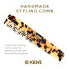 Kent 6T TY Fine Tooth Comb and Wide Tooth Hair Comb - Handmade Styling Comb for Hair Care, Barber Combs, and Beard Combs For Men - Hair Styling Grooming Hair Combs for Men, Women and Kids - Hair Care