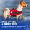 Paws Aboard Dog Life Jacket - Keep Your Canine Safe with a Neoprene Life Vest - Designer Life Jackets - Perfect for Swimming and Boating - Red, XX-Small