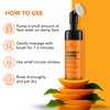 Botanic Hearth Vitamin C Foaming Face Wash with Papaya & Orange | Extracts Built-In Silicone Brush | For Cleansing & Glowing Skin | Paraben & Sulphate Free | Face Cleanser for Women & Men | 5.1 fl oz