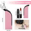 GOCOHHI Chapstick Holder, 6 Pcs Lip Balm Sleeve Pouch, Portable Lipstick Holder Bag, Mini Clip-on Makeup Travel Accessories, Great Stuffers for Women