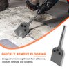 HIGOSPRO 4 Inch SDS Plus Floor Scraper, 4" x 10" Tile Grout Adhesive Wallpaper Thinset Wood Adhesives Linoleum Removal Tool for SDS-Plus Rotary Hammer