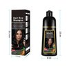 Natural Black Hair Dye Shampoo,Magic Hair Dye Shampoo,Colors Hair in 15 Minutes,Long Lasting,500 Ml,3-In-1 Hair Color